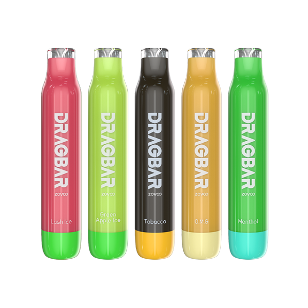 made by: Zovoo price:£2.34 20mg Zovoo Dragbar 600 Disposable Vape Device 600 Puffs next day delivery at Vape Street UK