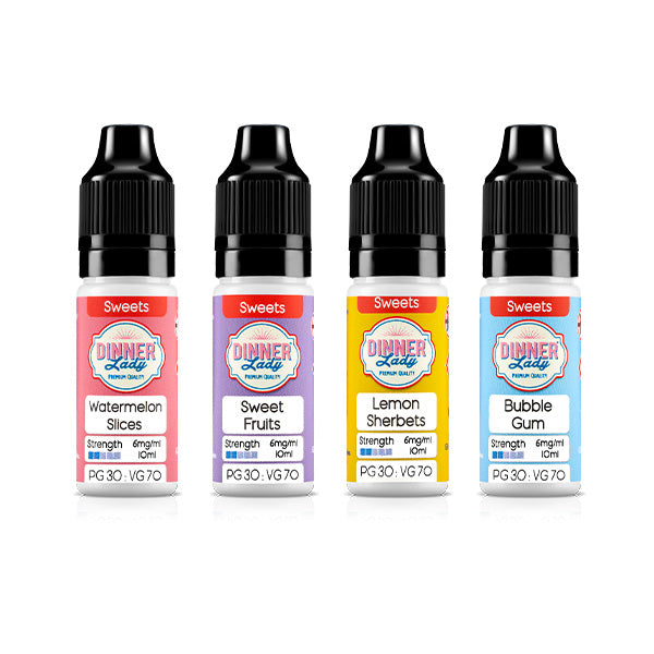 made by: Dinner Lady price:£2.60 6mg Dinner Lady 50:50 Sweets 10ml (50VG/50PG) next day delivery at Vape Street UK