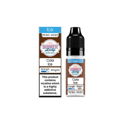 made by: Dinner Lady price:£2.60 12mg Dinner Lady 50:50 Ice 10ml (50VG/50PG) next day delivery at Vape Street UK