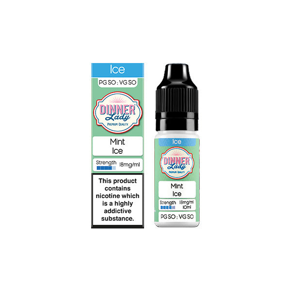 made by: Dinner Lady price:£2.60 18mg Dinner Lady 50:50 Ice 10ml (50VG/50PG) next day delivery at Vape Street UK