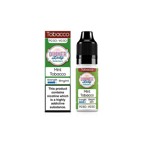 made by: Dinner Lady price:£2.60 18mg Dinner Lady 50:50 Tobacco 10ml (50VG/50PG) next day delivery at Vape Street UK