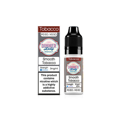 made by: Dinner Lady price:£2.60 3mg Dinner Lady 50:50 Tobacco 10ml (50VG/50PG) next day delivery at Vape Street UK