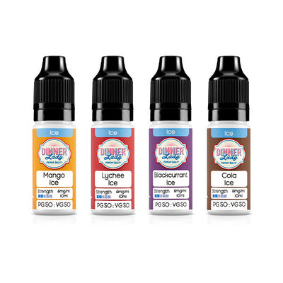 made by: Dinner Lady price:£2.60 6mg Dinner Lady 50:50 Ice 10ml (50VG/50PG) next day delivery at Vape Street UK
