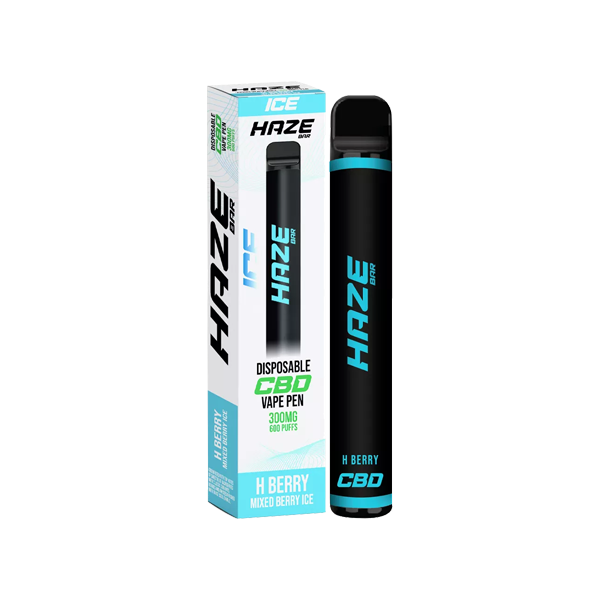 made by: Haze price:£6.30 Haze Bar Ice 300mg CBD Disposable Vape Device 600 Puffs next day delivery at Vape Street UK