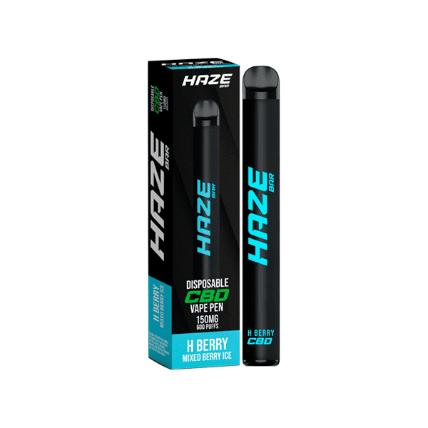 made by: Haze price:£5.76 Haze Bar 150mg CBD Disposable Vape Device 600 Puffs next day delivery at Vape Street UK
