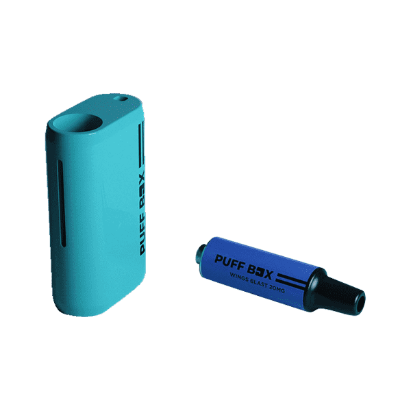 made by: Puff Box price:£5.40 20mg Puff Box Totally Teal Starter Kit next day delivery at Vape Street UK