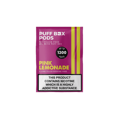 made by: Puff Box price:£4.48 20mg Puff Box Refill Pods 2PCS 2ml next day delivery at Vape Street UK