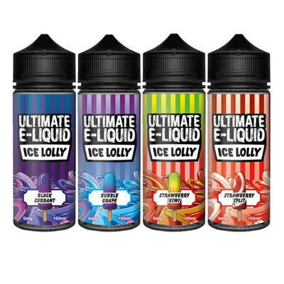 made by: Ultimate E-liquid price:£12.50 Ultimate E-liquid Ice Lolly by Ultimate Puff 100ml Shortfill 0mg (70VG/30PG) next day delivery at Vape Street UK
