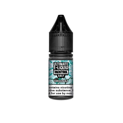 made by: Ultimate E-liquid price:£3.99 20mg Ultimate E-liquid Menthol Nic Salts 10ml (50VG/50PG) next day delivery at Vape Street UK