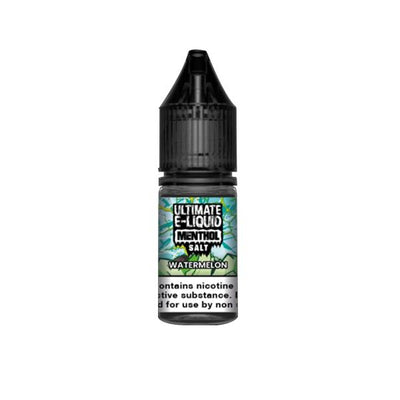 made by: Ultimate E-liquid price:£3.99 20mg Ultimate E-liquid Menthol Nic Salts 10ml (50VG/50PG) next day delivery at Vape Street UK