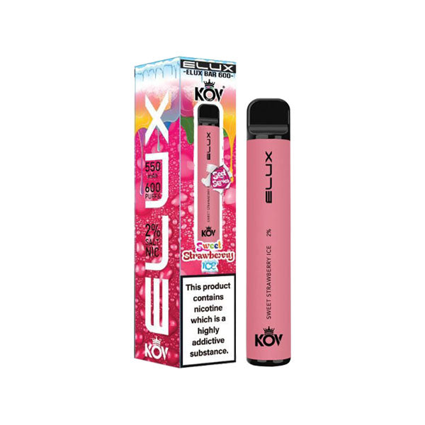 made by: Elux price:£4.32 20mg Elux KOV Sweets Bar Disposable Vape Device 600 Puffs next day delivery at Vape Street UK