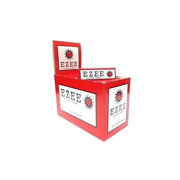 made by: Ezee price:£12.50 100 Ezee Red Cut Corner Regular Rolling Papers next day delivery at Vape Street UK