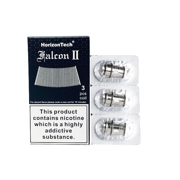 made by: HorizonTech price:£9.52 HorizonTech Falcon II Replacement Coils 0.14ohm next day delivery at Vape Street UK