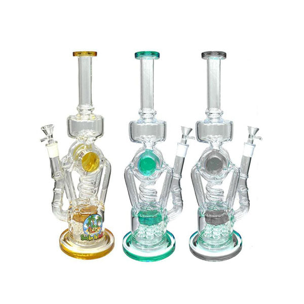made by: The Smoke Island price:£125.90 14" The Smoke Island Multi Chamber Glass Bong - GBS2168 next day delivery at Vape Street UK