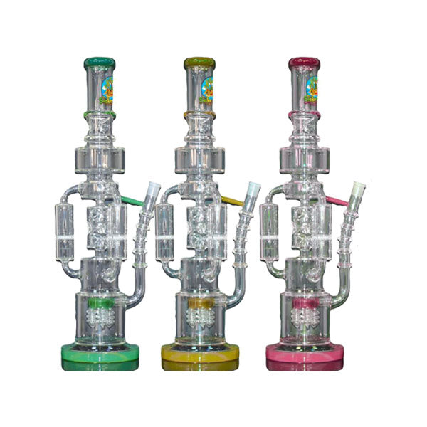 made by: The Smoke Island price:£123.80 18" The Smoke Island Multi Chamber Glass Bong - GBS996 next day delivery at Vape Street UK