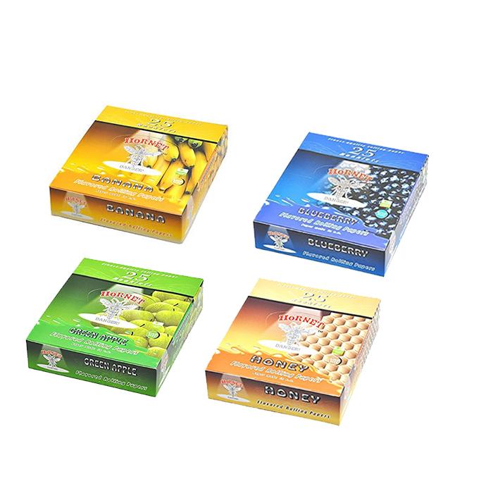 made by: Hornet price:£6.30 25 Hornet Flavoured King Size Rolling Paper - 12 Flavours next day delivery at Vape Street UK