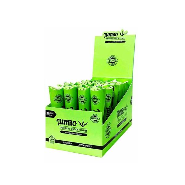 made by: Jumbo price:£28.35 Jumbo King Sized Premium Dutch Cones Pre-Rolled - Green next day delivery at Vape Street UK