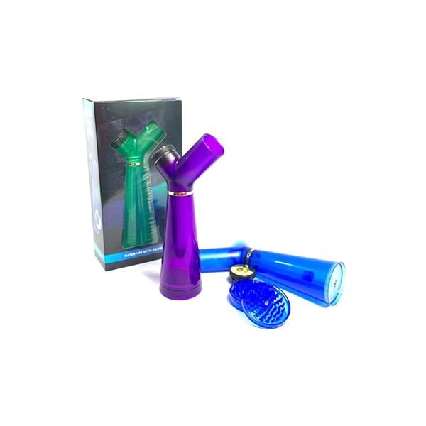 made by: Unbranded price:£14.18 New Plastic Water Pipe With Grinder Base - YD240 next day delivery at Vape Street UK
