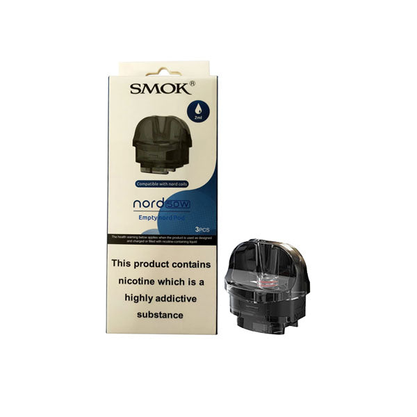 made by: Smok price:£4.56 Smok Nord 50W Nord Replacement Pods 2ml next day delivery at Vape Street UK