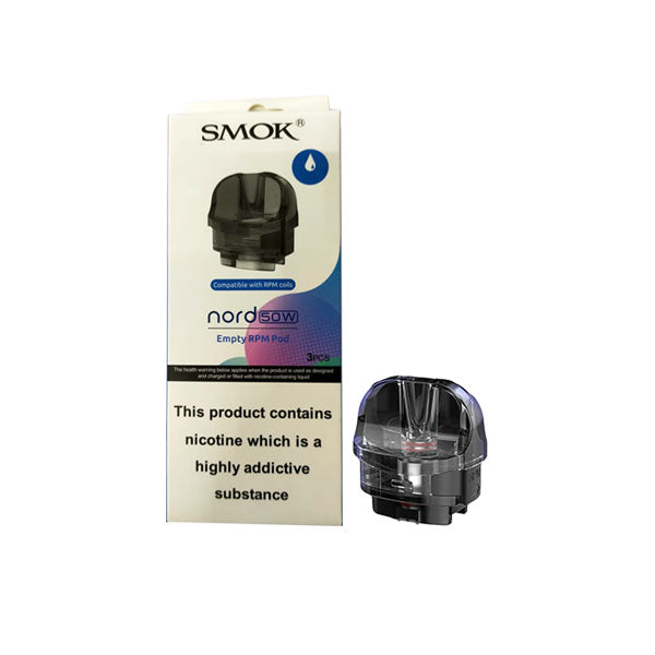 made by: Smok price:£4.56 Smok Nord 50W RPM Replacement Pods Large next day delivery at Vape Street UK