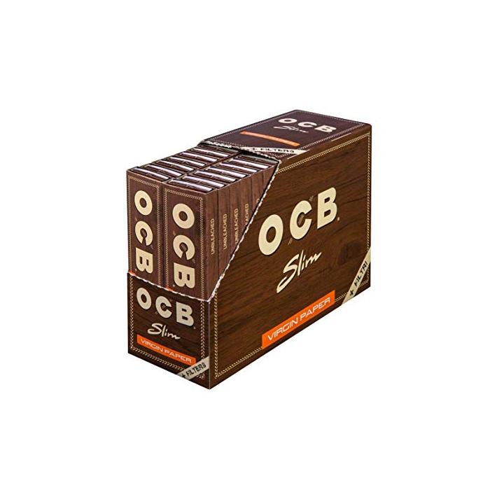 made by: OCB price:£35.49 32 OCB King Size SLIM Virgin Papers + TIPS next day delivery at Vape Street UK