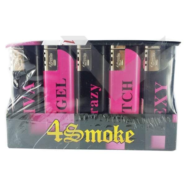 made by: 4Smoke price:£13.65 25 x 4Smoke Wind-Proof Printed Lighters - 218WE next day delivery at Vape Street UK