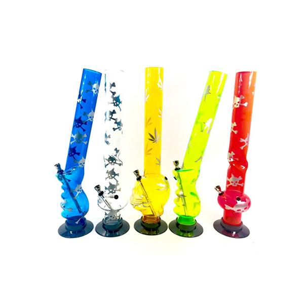 made by: Unbranded price:£15.23 18" Leaf Printed Mixed Design Acrylic Bong - FAP-A next day delivery at Vape Street UK