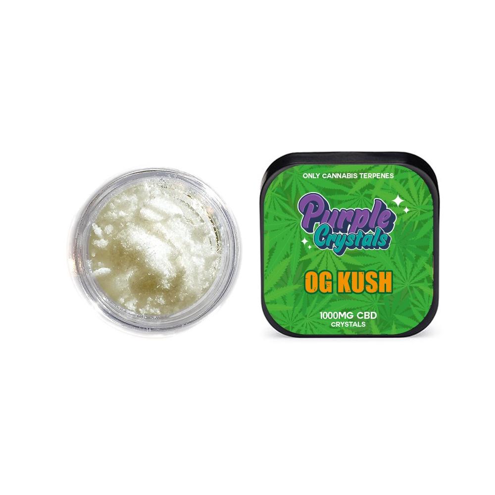 made by: Purple Dank price:£13.90 Purple Crystals by Purple Dank 1000mg CBD Crystals - OG Kush next day delivery at Vape Street UK