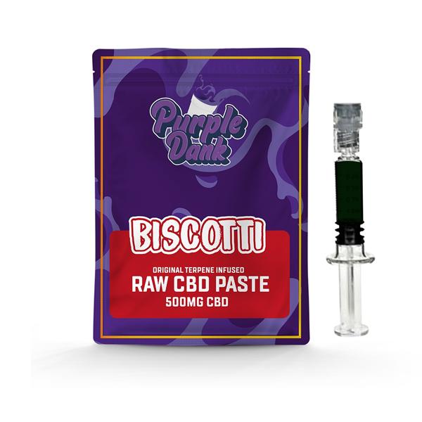 made by: Purple Dank price:£17.90 Purple Dank 1000mg CBD Raw Paste with Natural Terpenes - Biscotti next day delivery at Vape Street UK