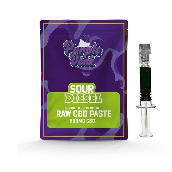 made by: Purple Dank price:£17.90 Purple Dank 1000mg CBD Raw Paste with Natural Terpenes - Sour Diesel next day delivery at Vape Street UK