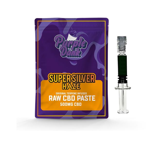 made by: Purple Dank price:£17.90 Purple Dank 1000mg CBD Raw Paste with Natural Terpenes - Super Silver Haze next day delivery at Vape Street UK