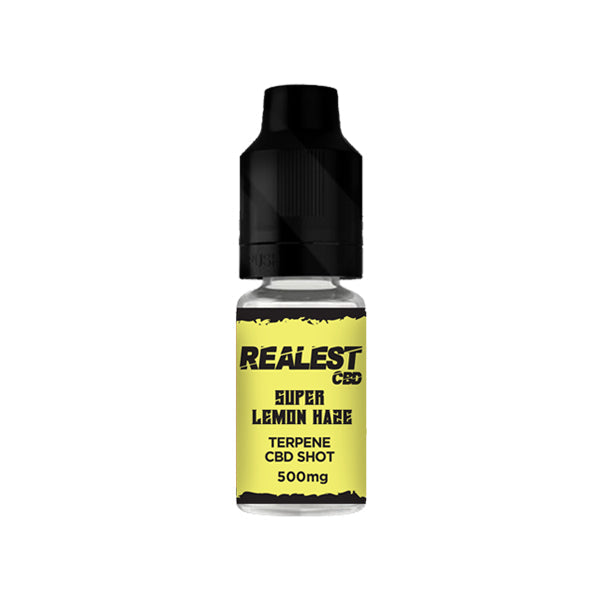 made by: Realest CBD price:£9.00 Realest CBD 500mg Terpene Infused CBD Booster Shot 10ml (BUY 1 GET 1 FREE) next day delivery at Vape Street UK