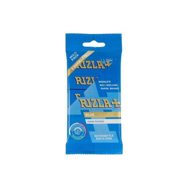 made by: Rizla price:£1.58 5 Pack Blue Regular Rizla Rolling Papers (Flow Pack) next day delivery at Vape Street UK