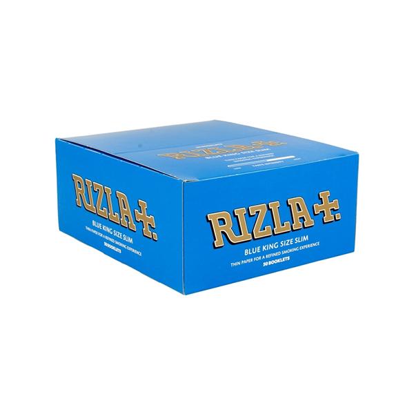 made by: Rizla price:£25.41 50 Blue King Size Slim Rizla Rolling Papers next day delivery at Vape Street UK