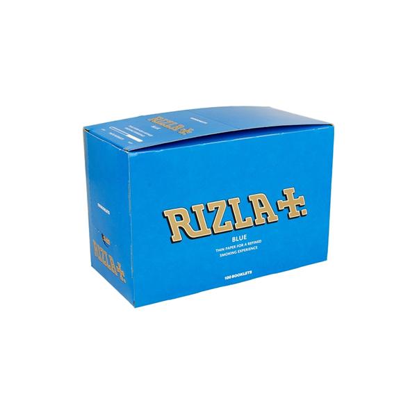 made by: Rizla price:£24.68 100 Blue Regular Rizla Rolling Papers next day delivery at Vape Street UK