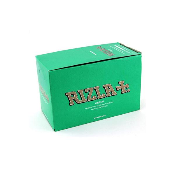 made by: Rizla price:£26.25 100 Green Regular Rizla Rolling Papers next day delivery at Vape Street UK