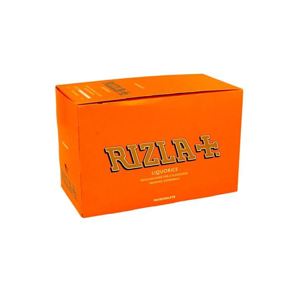 made by: Rizla price:£53.86 100 Liquorice Regular Rizla Rolling Papers next day delivery at Vape Street UK