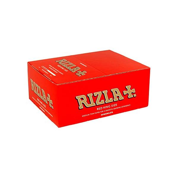 made by: Rizla price:£35.60 50 Red King Size Rizla Rolling Papers next day delivery at Vape Street UK