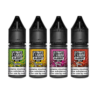 made by: Ultimate E-liquid price:£3.99 10mg Ultimate E-liquid Slushy Nic Salts 10ml (50VG/50PG) next day delivery at Vape Street UK