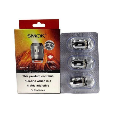 made by: Smok price:£9.20 Smok Mini V2 A3 Coil - 0.15 Ohm next day delivery at Vape Street UK