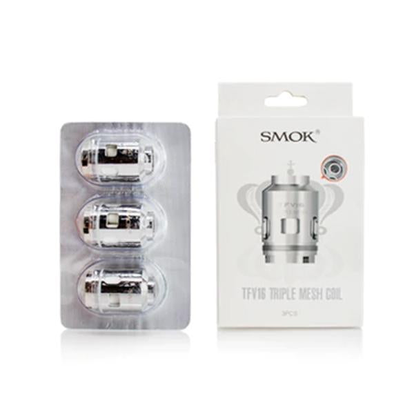 made by: Smok price:£9.84 Smok TFV16 Mesh Coils Single / Dual / Triple next day delivery at Vape Street UK