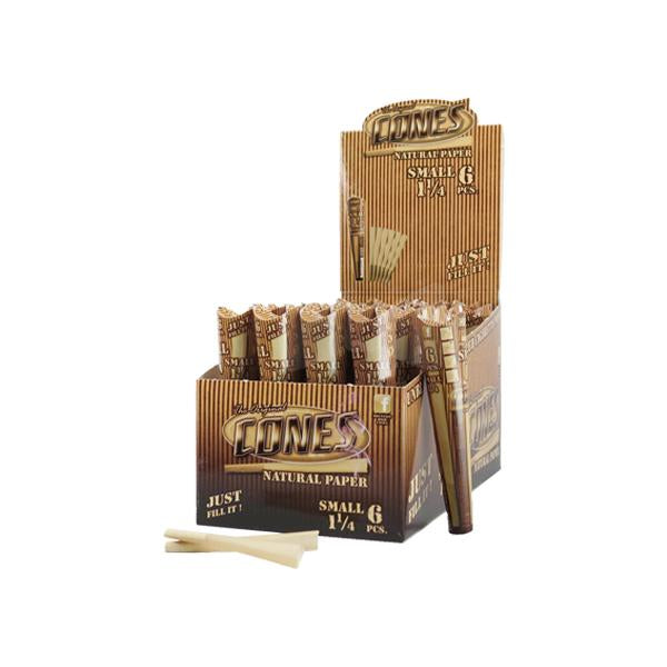 made by: Mountain High price:£60.88 6 x 32 Mountain High 1¼ Pre-Rolled Cones Natural - Display Pack next day delivery at Vape Street UK