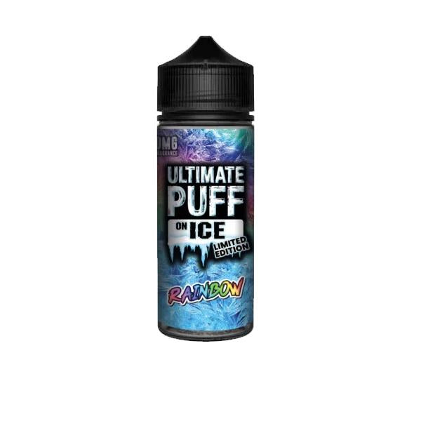 made by: Ultimate Puff price:£12.50 Ultimate Puff On Ice 0mg 100ml Shortfill (70VG/30PG) next day delivery at Vape Street UK