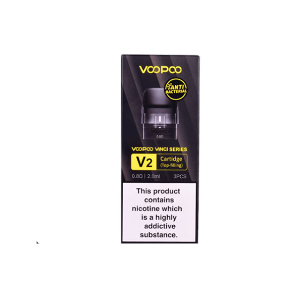 VooPoo Vinci V2 Replacement Cartridge Pods 0.8Ω/1.2Ω - 3Pcs