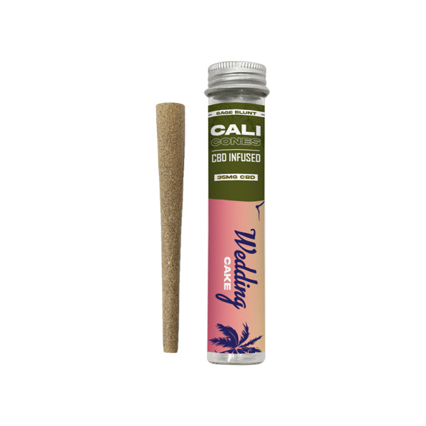 made by: Cali Cones price:£5.25 Cali Cones Sage 30mg Full Spectrum CBD Infused Cone - Wedding Cake next day delivery at Vape Street UK
