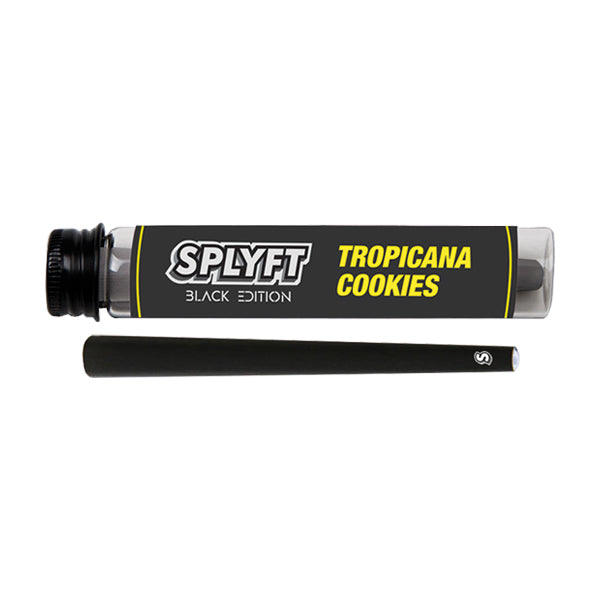 made by: SPLYFT price:£94.50 SPLYFT Black Edition Cannabis Terpene Infused Cones – Tropicana Cookies (BUY 1 GET 1 FREE) next day delivery at Vape Street UK