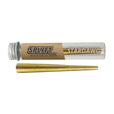 made by: SPLYFT price:£21.00 SPLYFT 24K Gold Edition 25mg CBD Infused Cones – Stardawg next day delivery at Vape Street UK