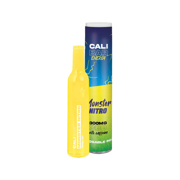 made by: Cali Bar price:£8.91 CALI BAR ENERGY with Caffeine Full Spectrum 300mg CBD Vape Disposable next day delivery at Vape Street UK