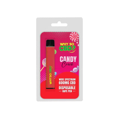 made by: Why So CBD price:£12.51 Why So CBD? 600mg Wide Spectrum CBD Disposable Vape Pen - 12 Flavours next day delivery at Vape Street UK