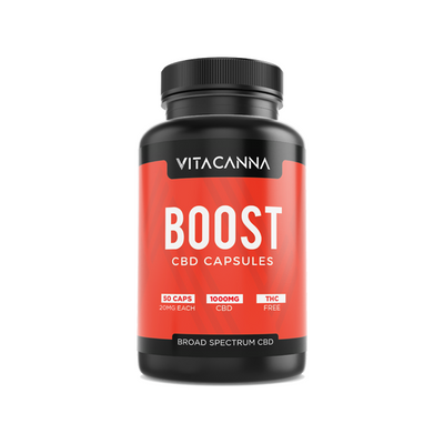 made by: Vitacanna price:£37.91 Vitacanna 1000mg Broad Spectrum CBD Vegan Capsules - 50 Caps next day delivery at Vape Street UK
